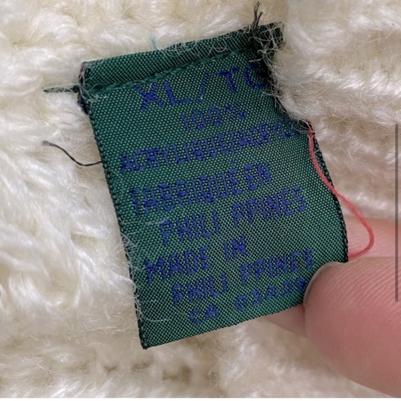 Vintage Cricketeer Chunky Knit Crew Neck Sweater XL - Picture 4 of 16